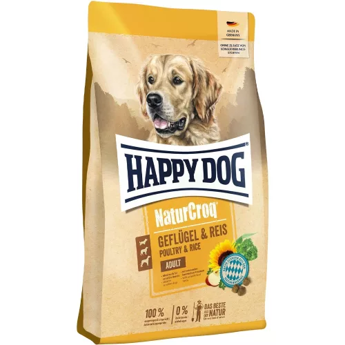 Happy Dog NaturCroq Száraz Kutyatáp (Baromfi és Rizs) - 4 kg