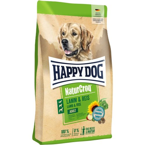Happy Dog NaturCroq Száraz Kutyatáp (Bárány és Rizs) - 15 kg