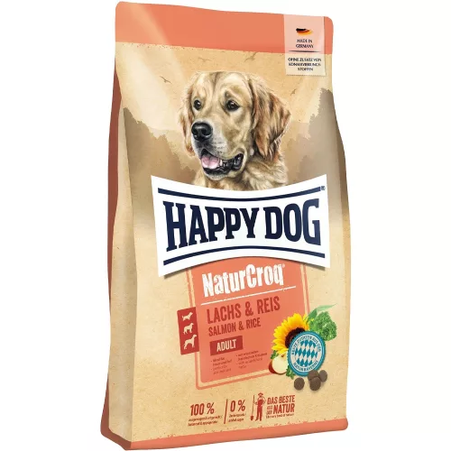 Happy Dog NaturCroq Száraz Kutyatáp (Lazac és Rizs) - 11 kg