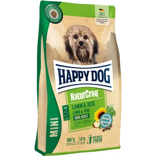 Happy Dog NaturCroq Mini Száraz Kutyatáp (Bárány és Rizs) - 800 g