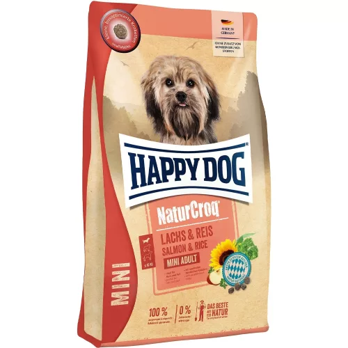 Happy Dog NaturCroq Mini Száraz Kutyatáp (Lazac és Rizs) - 800 g
