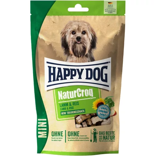 Happy Dog NaturCroq Mini Snack Jutalomfalat Kutyáknak (Bárány és Rizs) - 100 g