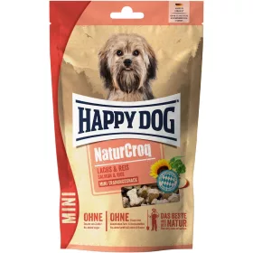   Happy Dog NaturCroq Mini Snack Jutalomfalat Kutyáknak (Lazac és Rizs) - 100 g