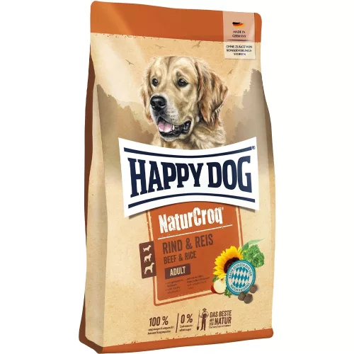 Happy Dog NaturCroq Száraz Kutyatáp (Marha és Rizs) - 4 kg