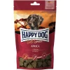 Happy Dog Soft Snack Africa Monoprotein Hipoallergén Gabonamentes Jutalomfalat Kutyáknak (Strucc) - 100 g