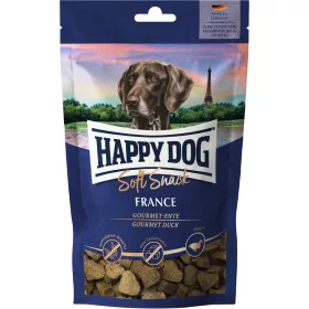   Happy Dog Soft Snack France Monoprotein Gabonamentes Jutalomfalat Kutyáknak (Kacsa) - 100 g