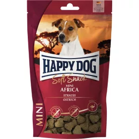   Happy Dog Soft Snack Africa Mini Monoprotein Hipoallergén Gabonamentes Jutalomfalat Kutyáknak (Strucc) - 100 g