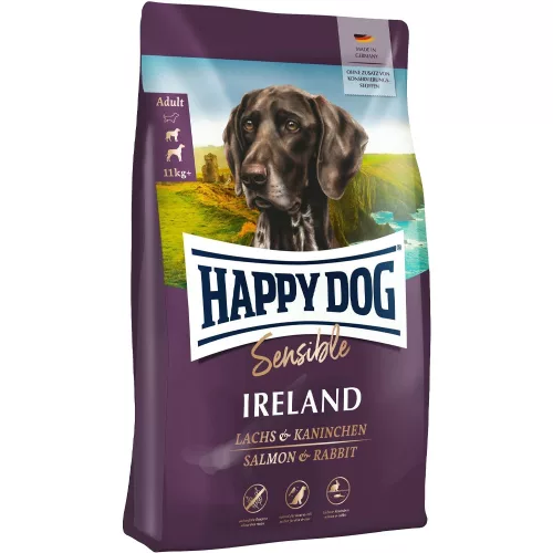 Happy Dog Sensible Ireland Hipoallergén Száraz Kutyatáp (Lazac és Nyúl) - 4 kg