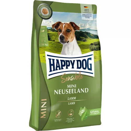 Happy Dog Sensible Neuseeland Mini Hipoallergén Száraz Kutyatáp (Bárány) - 4 kg