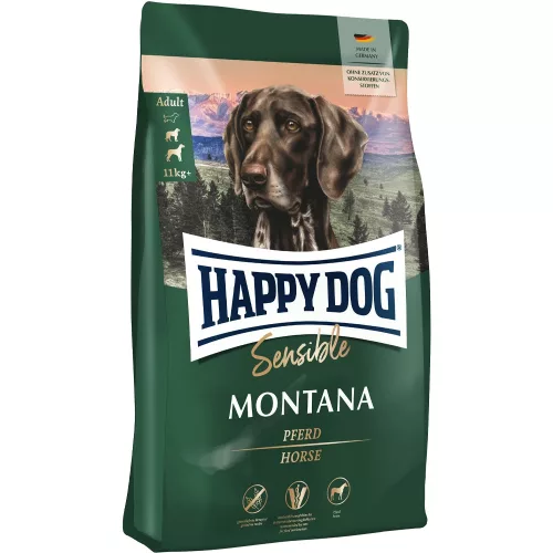 Happy Dog Sensible Montana Monoprotein Hipoallergén Gabonamentes Száraz Kutyatáp (Ló) - 300 g