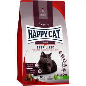   Happy Cat Sterilised Adult Száraz Macskatáp (Marha) - 10 kg