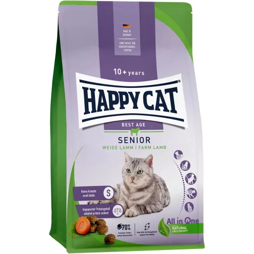 Happy Cat Senior Száraz Macskatáp (Bárány) - 1,3 kg