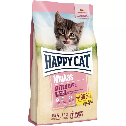 Happy Cat Minkas Kitten Care Száraz Macskatáp (Baromfi) - 10 kg
