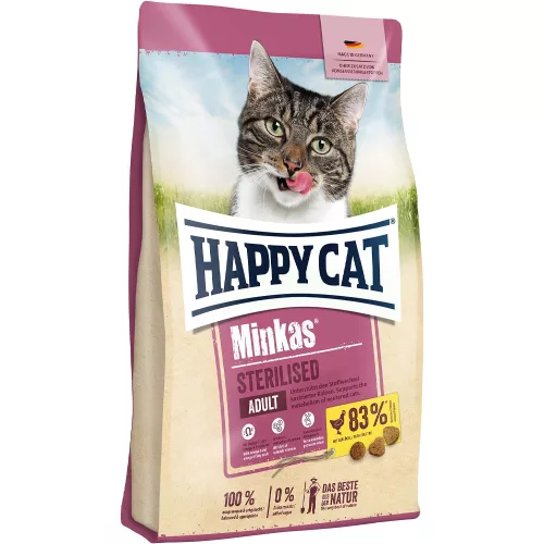 Happy Cat Minkas Sterilised Száraz Macskatáp (Baromfi) - 10 kg