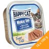 Happy Cat Minkas Duo Gabonamentes Alutálcás Macskaeledel (Marha és Lazac) - 16x100 g