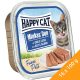 Happy Cat Minkas Duo Gabonamentes Alutálcás Macskaeledel (Marha és Lazac) - 16x100 g