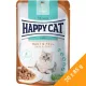 Happy Cat Meat in Sauce Care Haut & Fell (Bőr és Szőrzet) Gabonamentes Alutasakos Macskaeledel (Baromfi) - 20x85 g