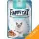 Happy Cat Meat in Sauce Care Magen & Darm (Gyomor és Bélrendszer) Gabonamentes Alutasakos Macskaeledel (Baromfi) - 20x85 g