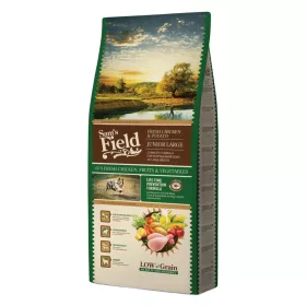   Sam's Field Large Junior Alacsony Gabonatartalmú Száraz Kutyatáp (Csirke és Burgonya) - 13 kg