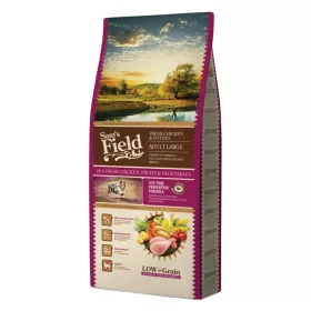   Sam's Field Large Adult Alacsony Gabonatartalmú Száraz Kutyatáp (Csirke és Burgonya) - 13 kg