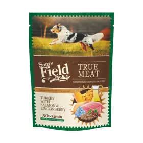   Sam's Field True Meat Pouch Gabonamentes Alutasakos Kutyaeledel (Pulyka, Lazac és Vörösáfonya) - 260 g