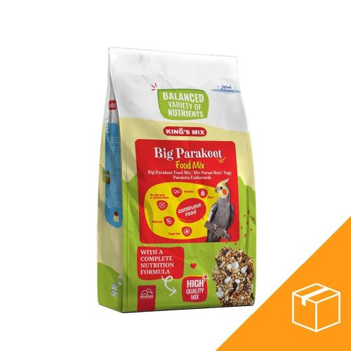 King's Mix Nagypapagáj eledel (Big Parakeet Food Mix) - 5x800 g