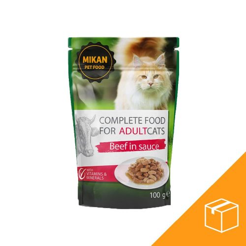 Mikan Pouch Alutasakos Macskaeledel (Marha) - 24x100 g
