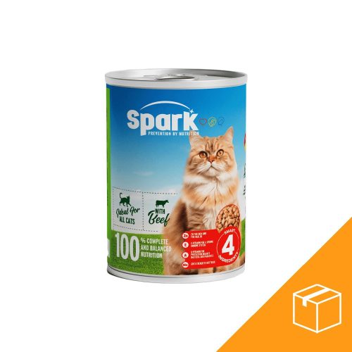 Spark Konzerv Macskáknak (Marha) - 24x415 g