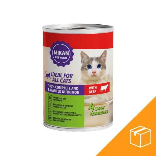 Mikan Konzerv Macskáknak (Marha) - 24x415 g