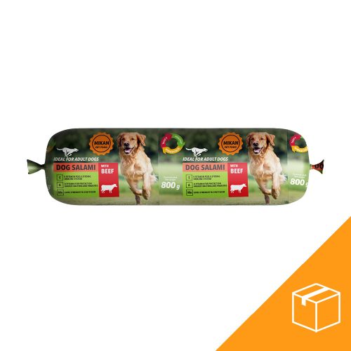 Mikan Szalámi Kutyáknak (Marha) - 12x800 g