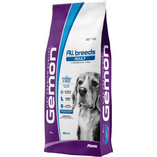 Gemon Adult Száraz Kutyatáp (Tonhal és Rizs) - 15 kg