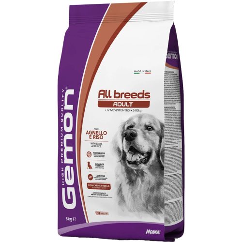 Gemon Adult Száraz Kutyatáp (Bárány és Rizs) - 3 kg