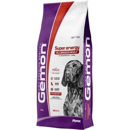 Gemon Adult Super Energy Száraz Kutyatáp (Csirke) - 20 kg