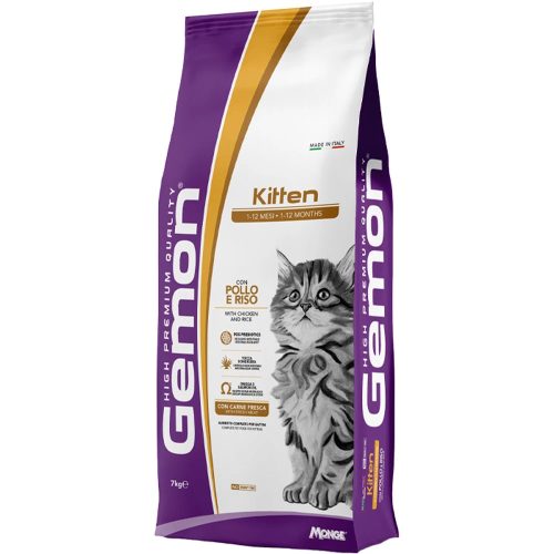 Gemon Kitten Száraz Macskatáp (Csirke és Rizs) - 7 kg