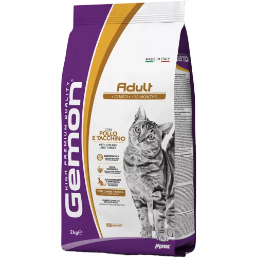 Gemon Adult Száraz Macskatáp (Csirke és Pulyka) - 2 kg