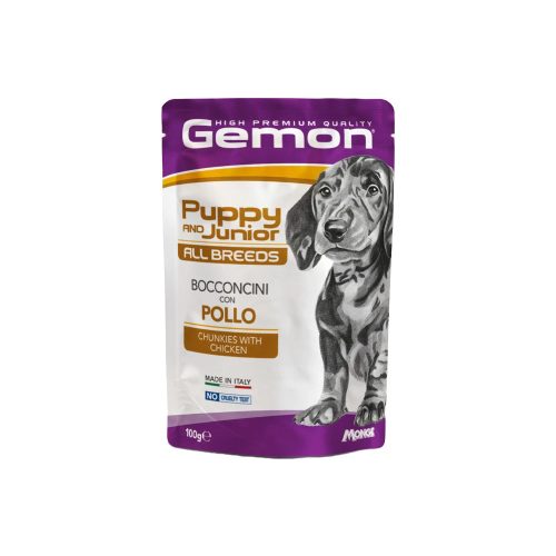 Gemon Chunkies Puppy & Junior Alutasakos Kutyaeledel (Csirke) - 100 g