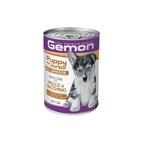 Gemon Puppy & Junior Konzerv Kutyáknak (Csirke és Pulyka) - 415 g