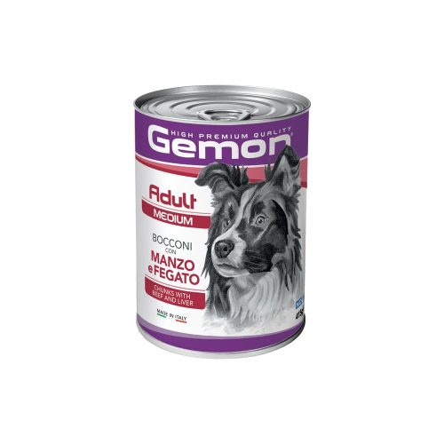 Gemon Medium Adult Konzerv Kutyáknak (Marha és Máj) - 415 g