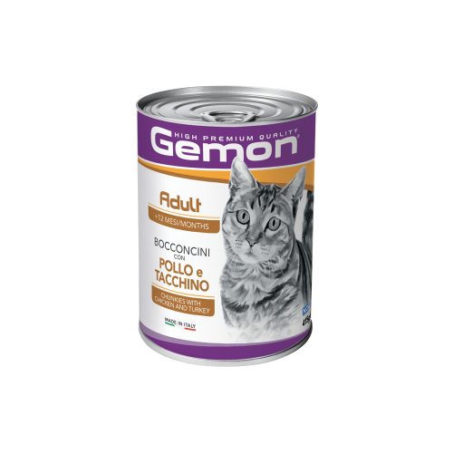 Gemon Adult Konzerv Macskáknak (Csirke és Pulyka) - 415 g
