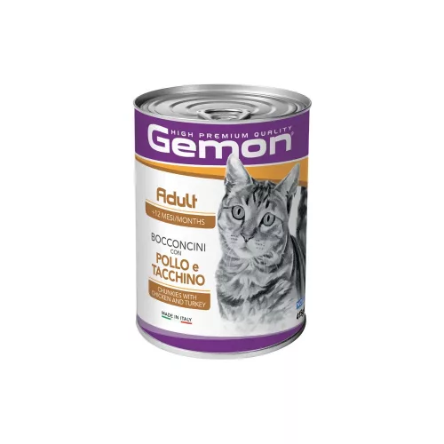 Gemon Adult Konzerv Macskáknak (Csirke és Pulyka) - 415 g