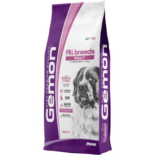 Gemon Breeders Adult Száraz Kutyatáp (Sertés és Rizs) - 20 kg