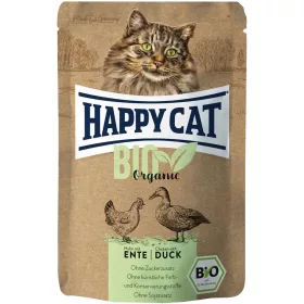   Happy Cat Bio Gabonamentes Alutasakos Macskaeledel (Csirke és Kacsa) - 85 g