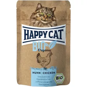   Happy Cat Bio Gabonamentes Alutasakos Macskaeledel (Csirke) - 85 g