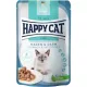 Happy Cat Meat in Sauce Care Magen & Darm (Gyomor és Bélrendszer) Gabonamentes Alutasakos Macskaeledel (Baromfi) - 85 g