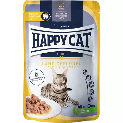 Happy Cat Meat in Sauce Culinary Gabonamentes Alutasakos Macskaeledel (Baromfi) - 85 g