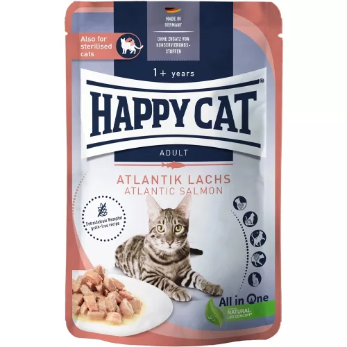 Happy Cat Meat in Sauce Culinary Gabonamentes Alutasakos Macskaeledel (Lazac) - 85 g