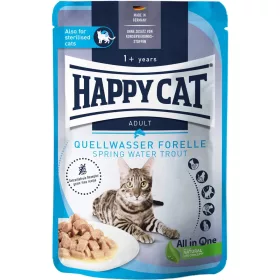   Happy Cat Meat in Sauce Culinary Gabonamentes Alutasakos Macskaeledel (Pisztráng) - 85 g