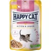 Happy Cat Meat in Sauce Kitten & Junior Gabonamentes Alutasakos Macskaeledel (Baromfi) - 85 g