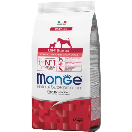 Monge Daily Line Mini Starter Száraz Kutyatáp (Csirke) - 1,5 kg