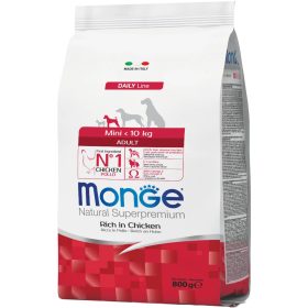   Monge Daily Line Mini Adult Száraz Kutyatáp (Csirke) - 0,8 kg